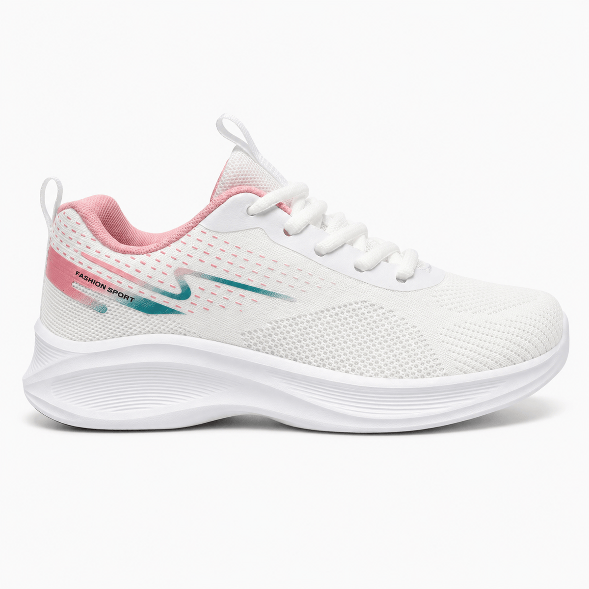 Podelya Baskets de running femme noires en maille respirante