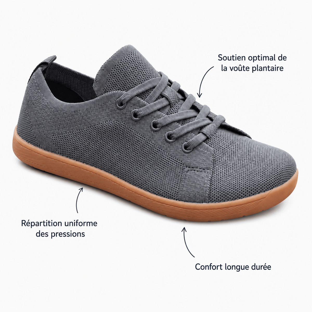 Podelya Baskets Pour Pieds Larges Barefoot