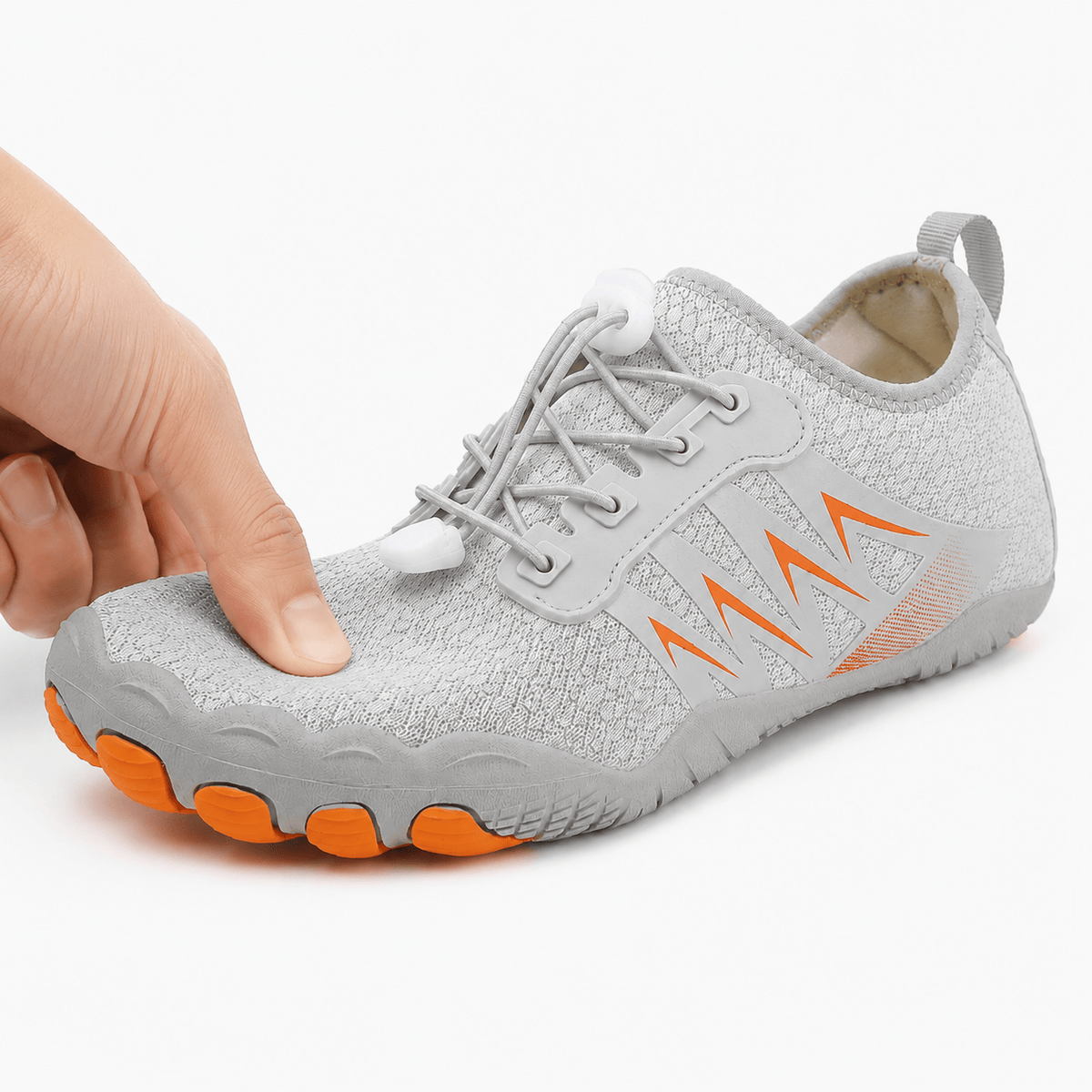 Podelya Chaussures aquatiques femme roses à lacets, semelle antidérapante