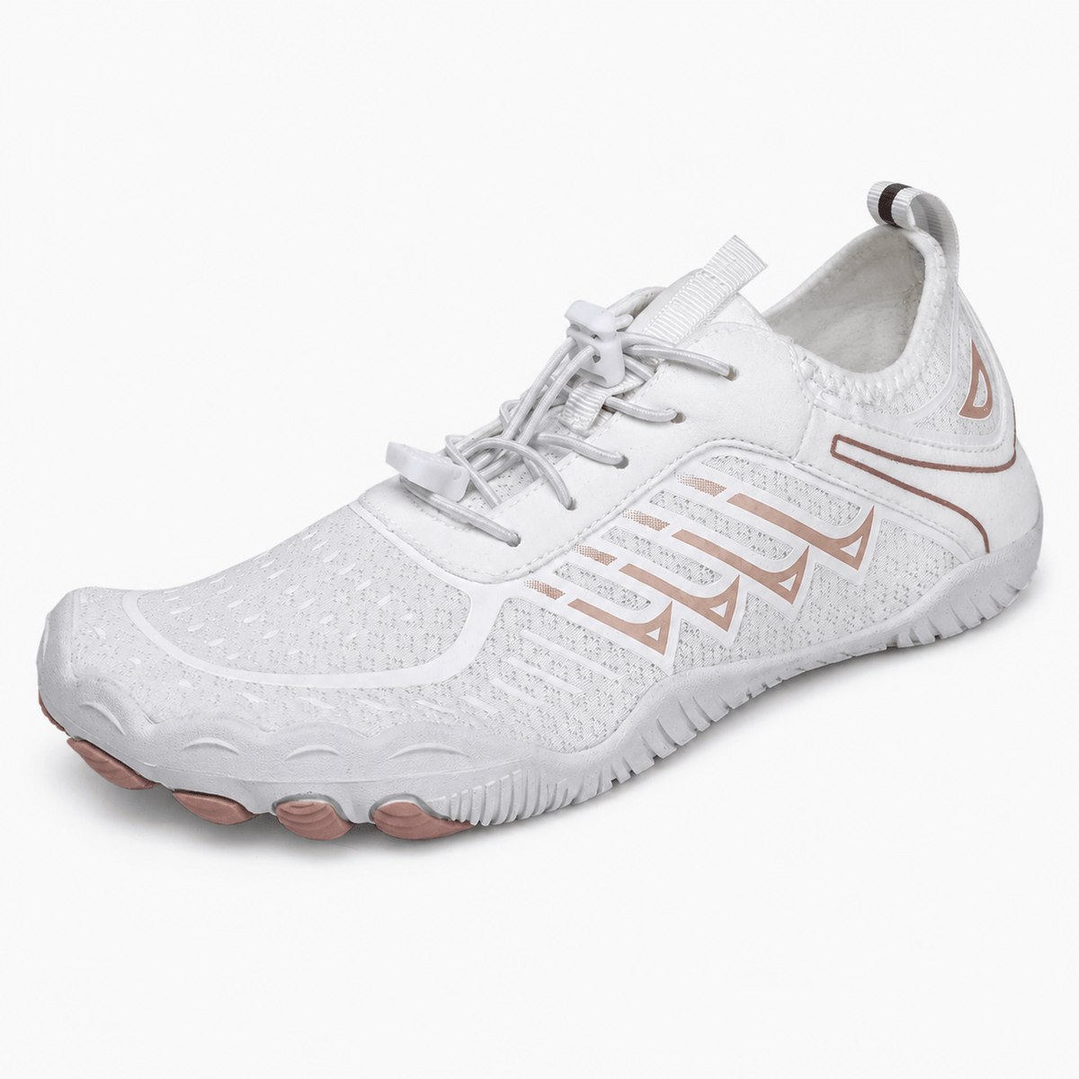 Podelya Chaussures aquatiques unisexes antidérapantes à séchage rapide à lacets avec bloqueur