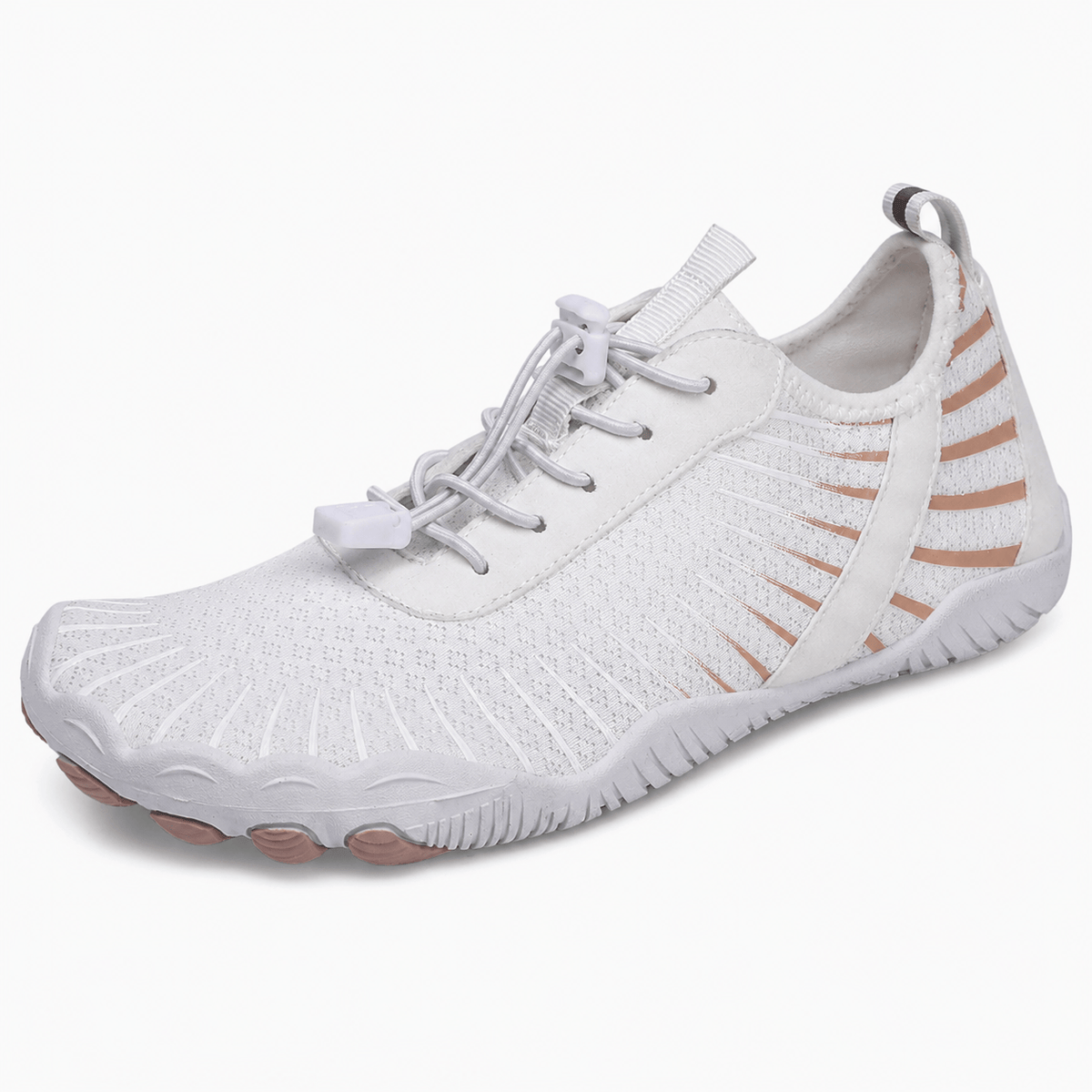 Podelya Chaussures aquatiques unisexes antidérapantes à séchage rapide à lacets avec bloqueur