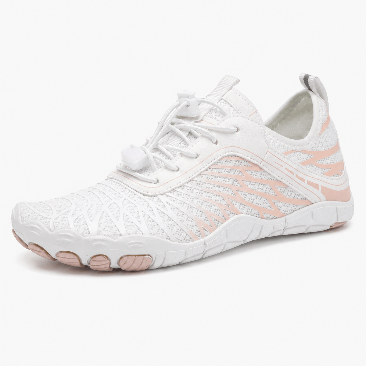 Podelya Chaussures aquatiques unisexes antidérapantes à séchage rapide à lacets avec bloqueur