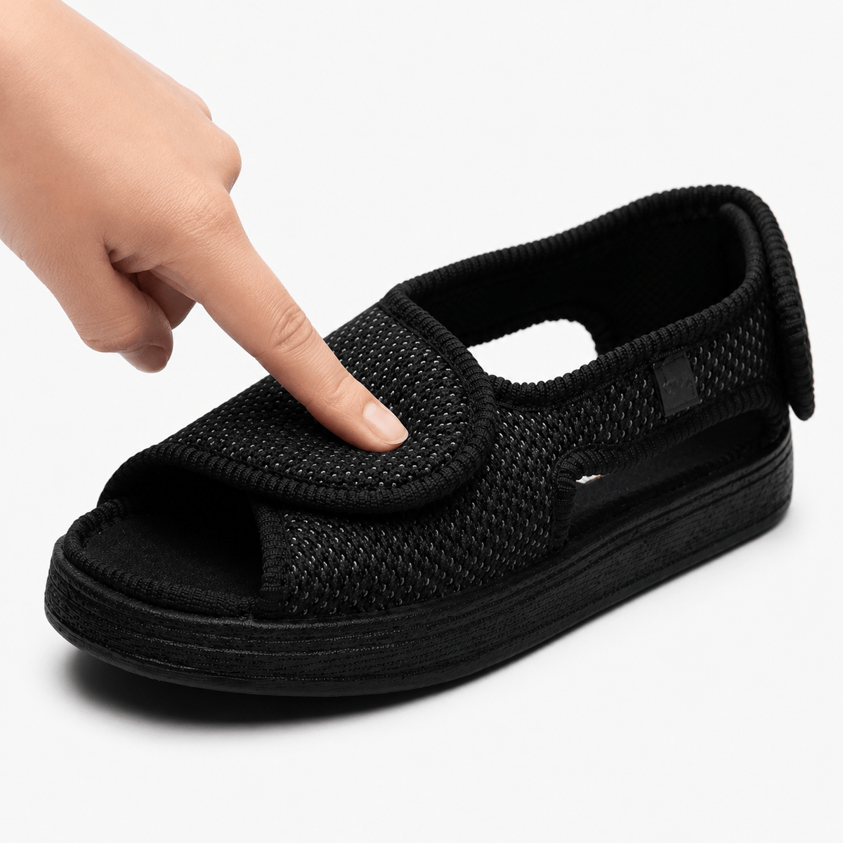 Podelya Chaussures Confort Femme Pieds Larges Orthopédiques Gonflés