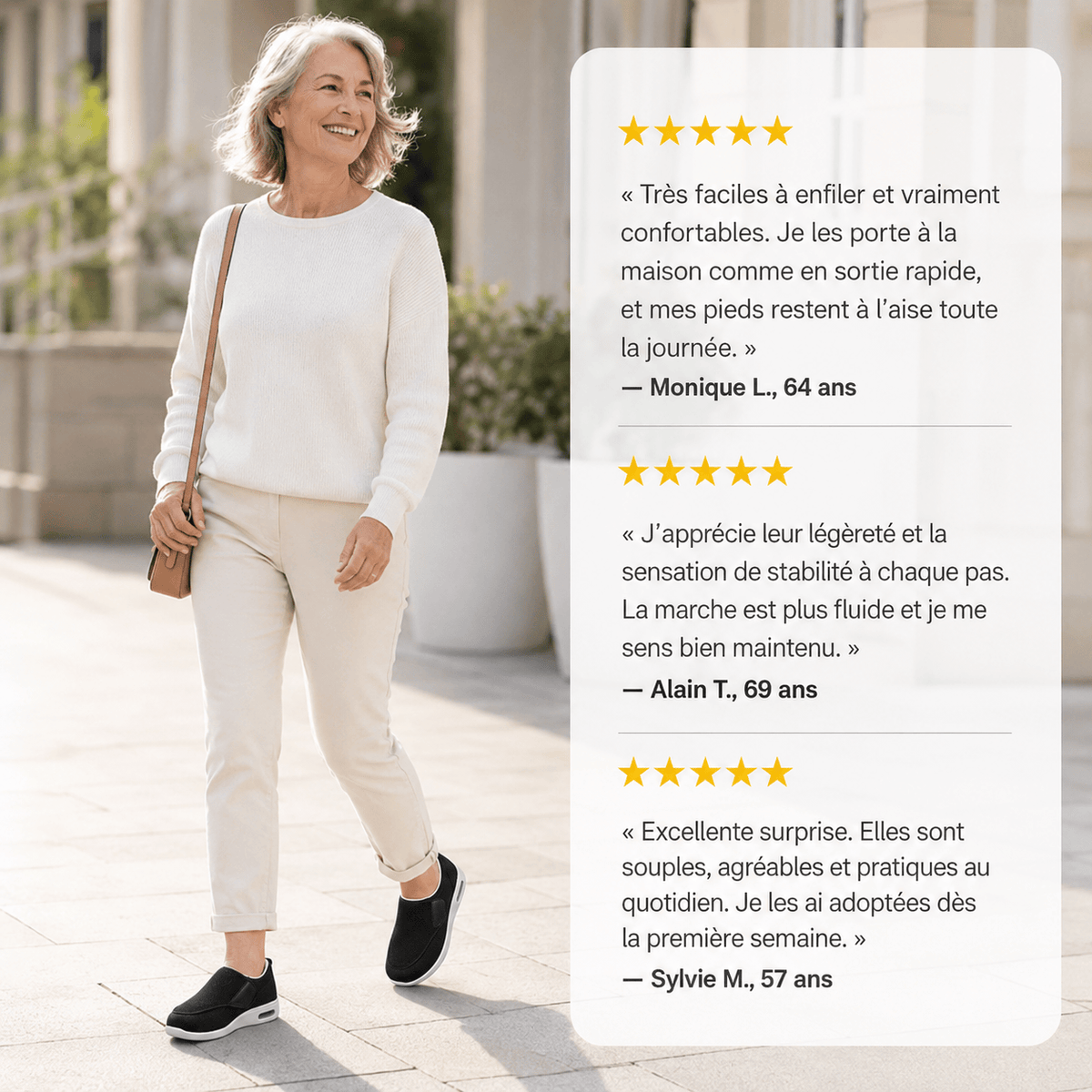 Podelya Chaussures Confortables Pieds Larges Orthopédiques