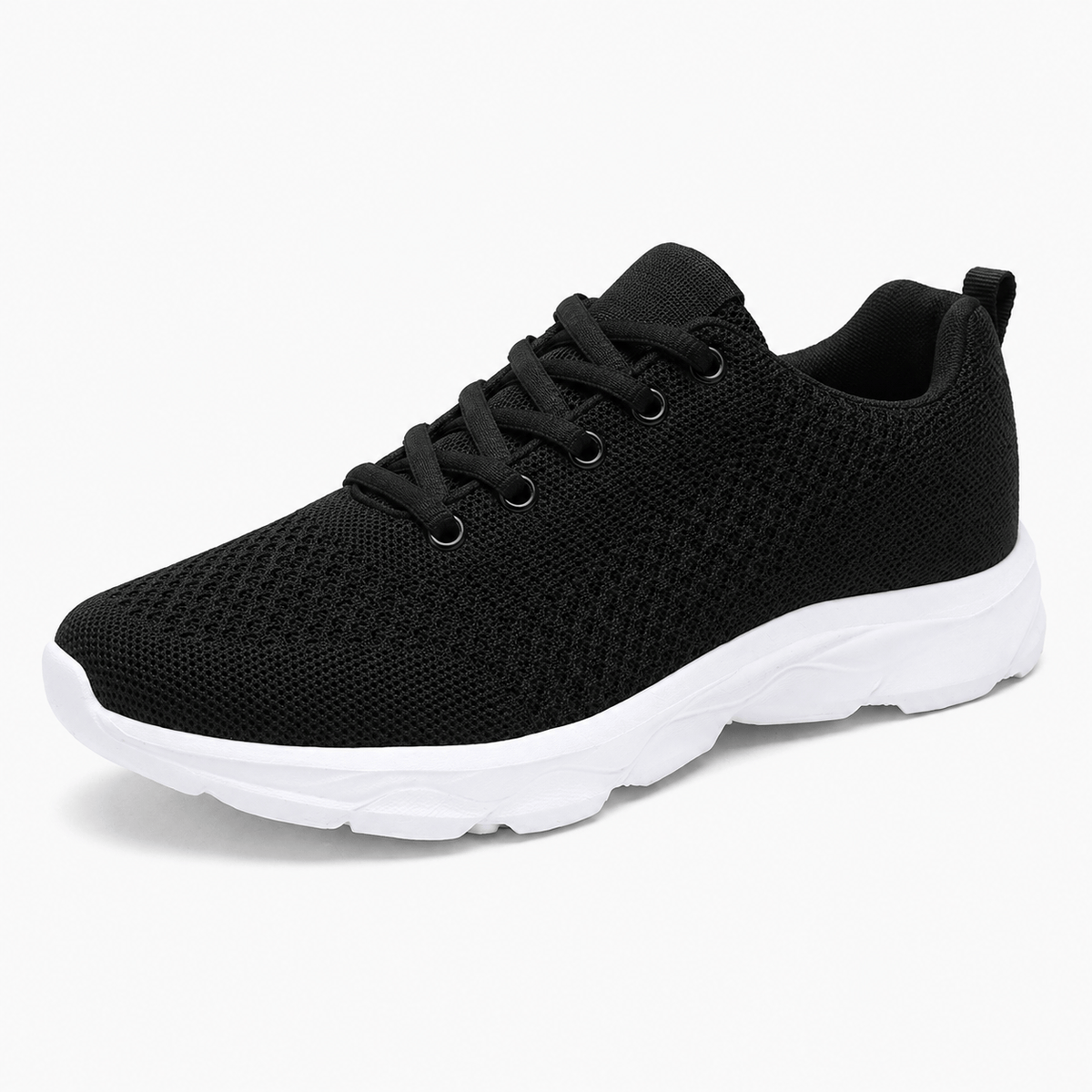 Podelya Chaussures D'Été Orthopédique Femme Noir Et Rouge En Maille
