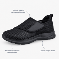 Podelya Chaussures De Marche Orthopédiques Femme Pieds Larges