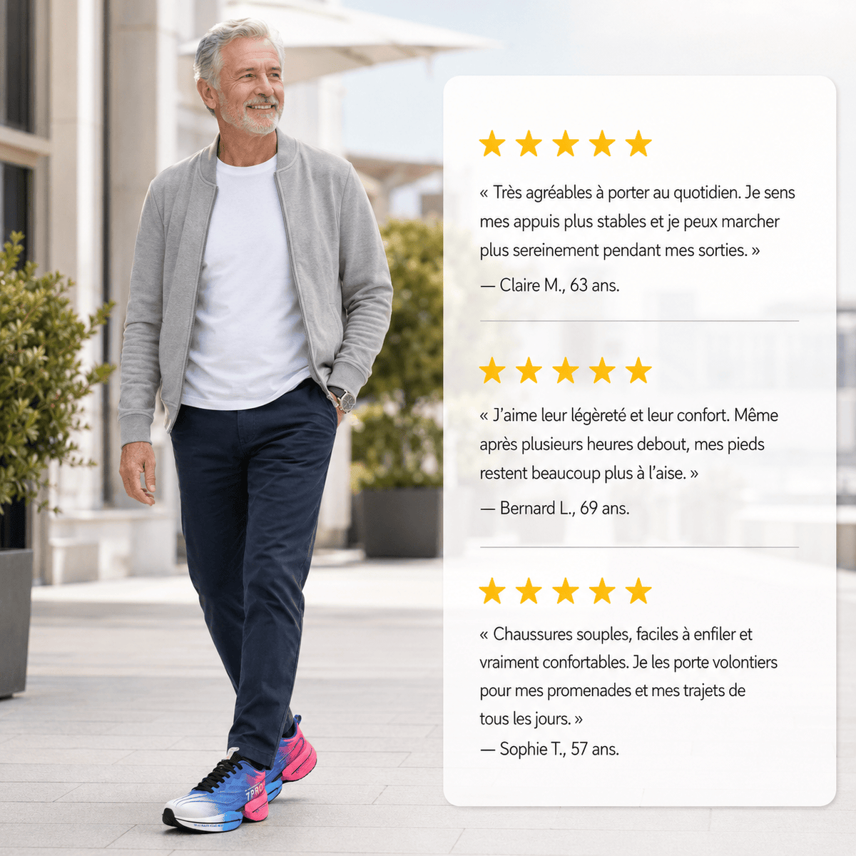 Podelya Chaussures de running unisexes respirantes à lacets, semelle TPU dégradée