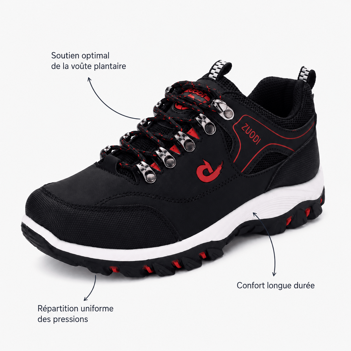 Podelya Chaussures De Sport Orthopédiques En Microfibre