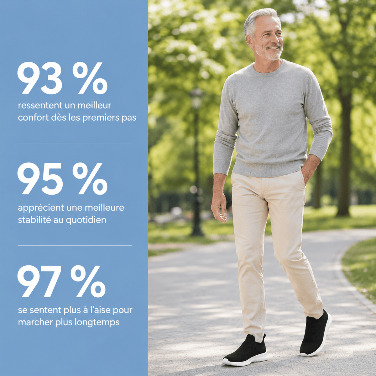 Podelya Chaussures De Sport Orthopédiques Sans Lacets En Maille