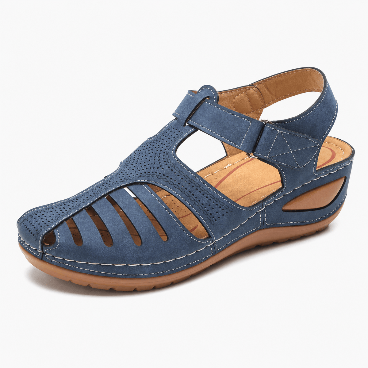 Podelya Chaussures Ete Orthopediques Compensées bleu