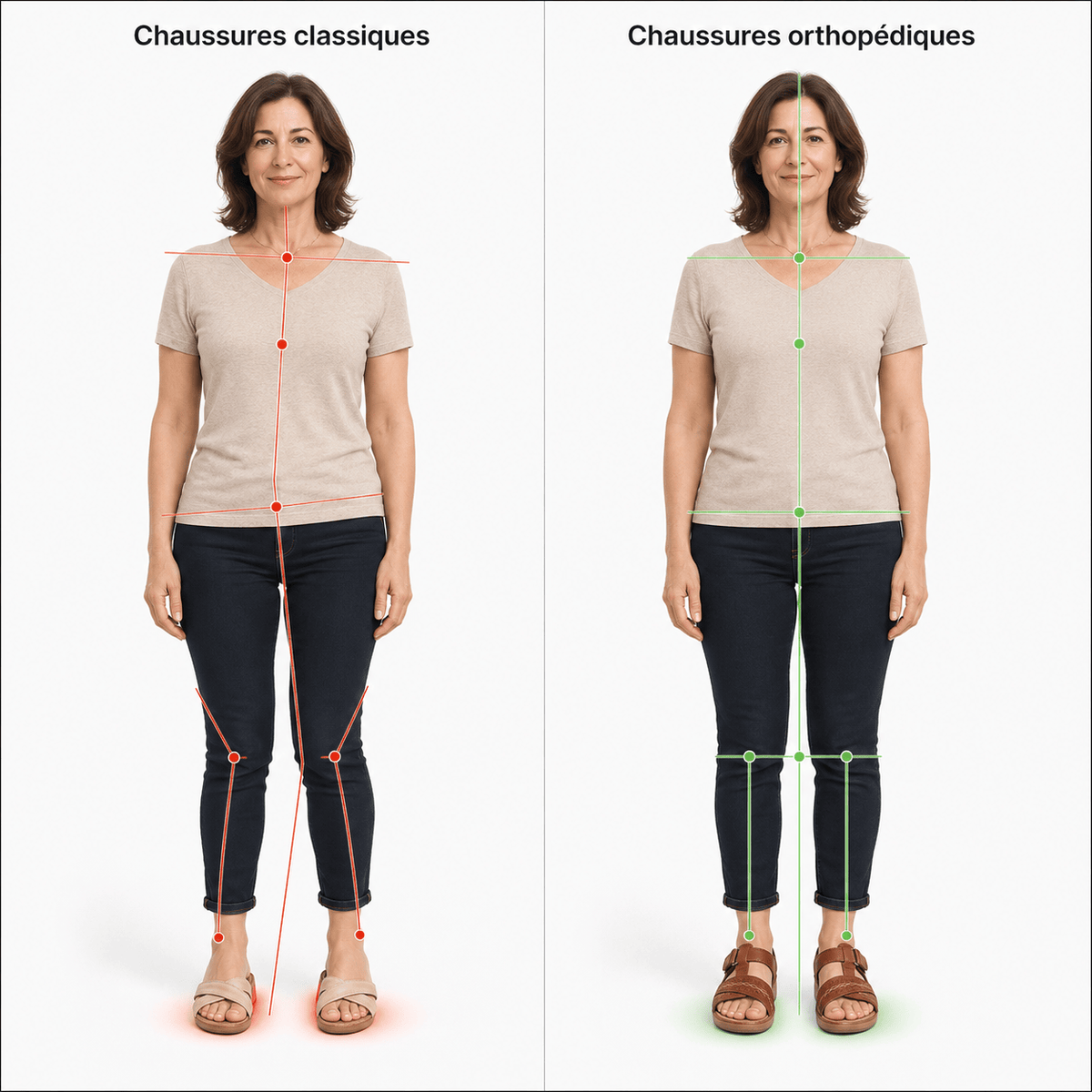 Podelya Chaussures Orthopédiques Compensées À Bout Ouvert