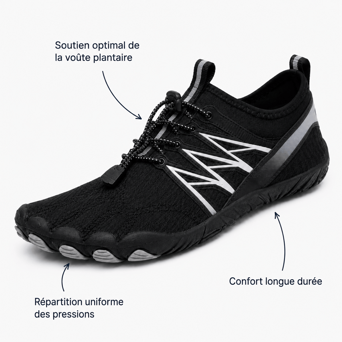 Podelya Chaussures Orthopediques Pieds Nus Unisexe