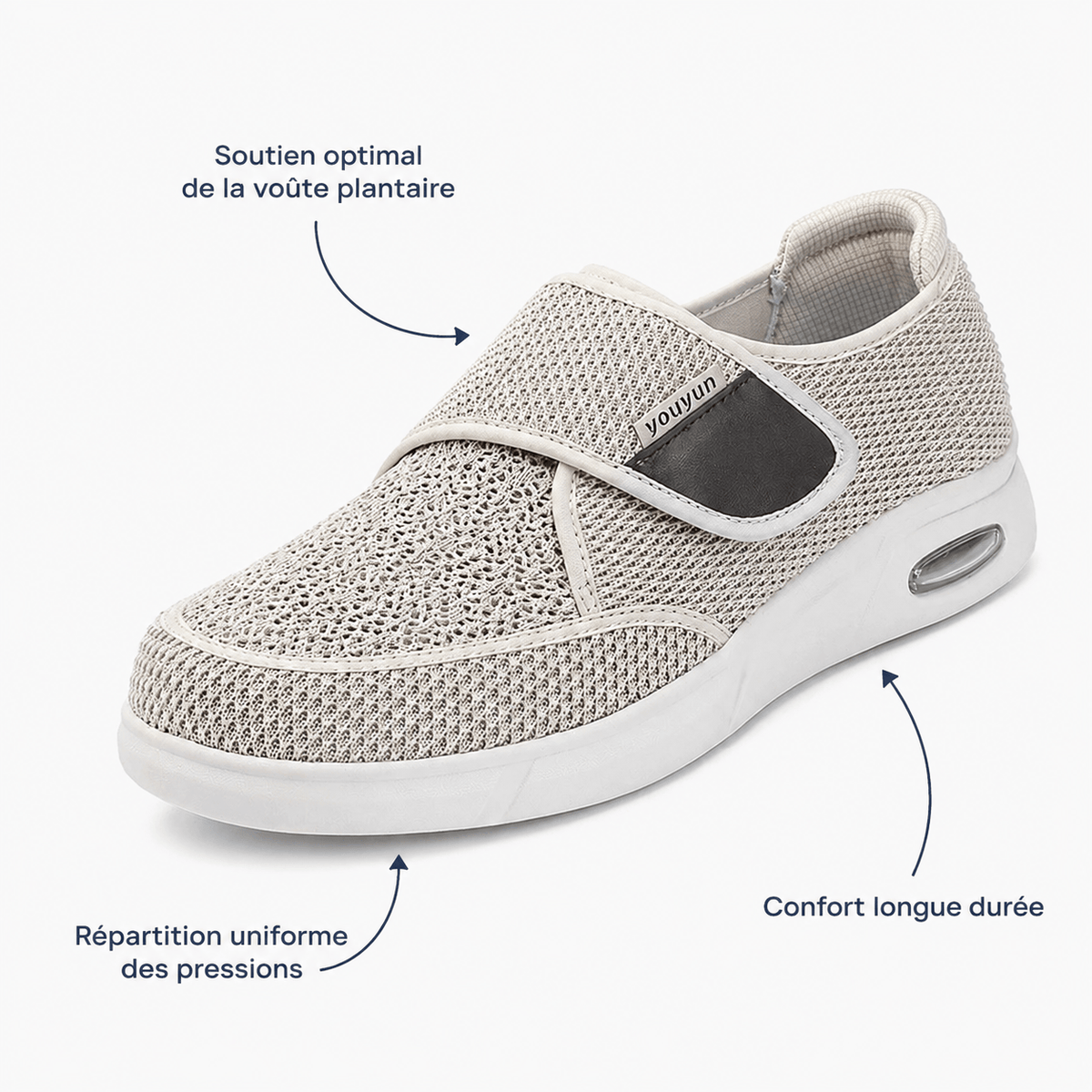 Podelya Chaussures Orthopediques Pour Hallux Valgus Pieds Larges