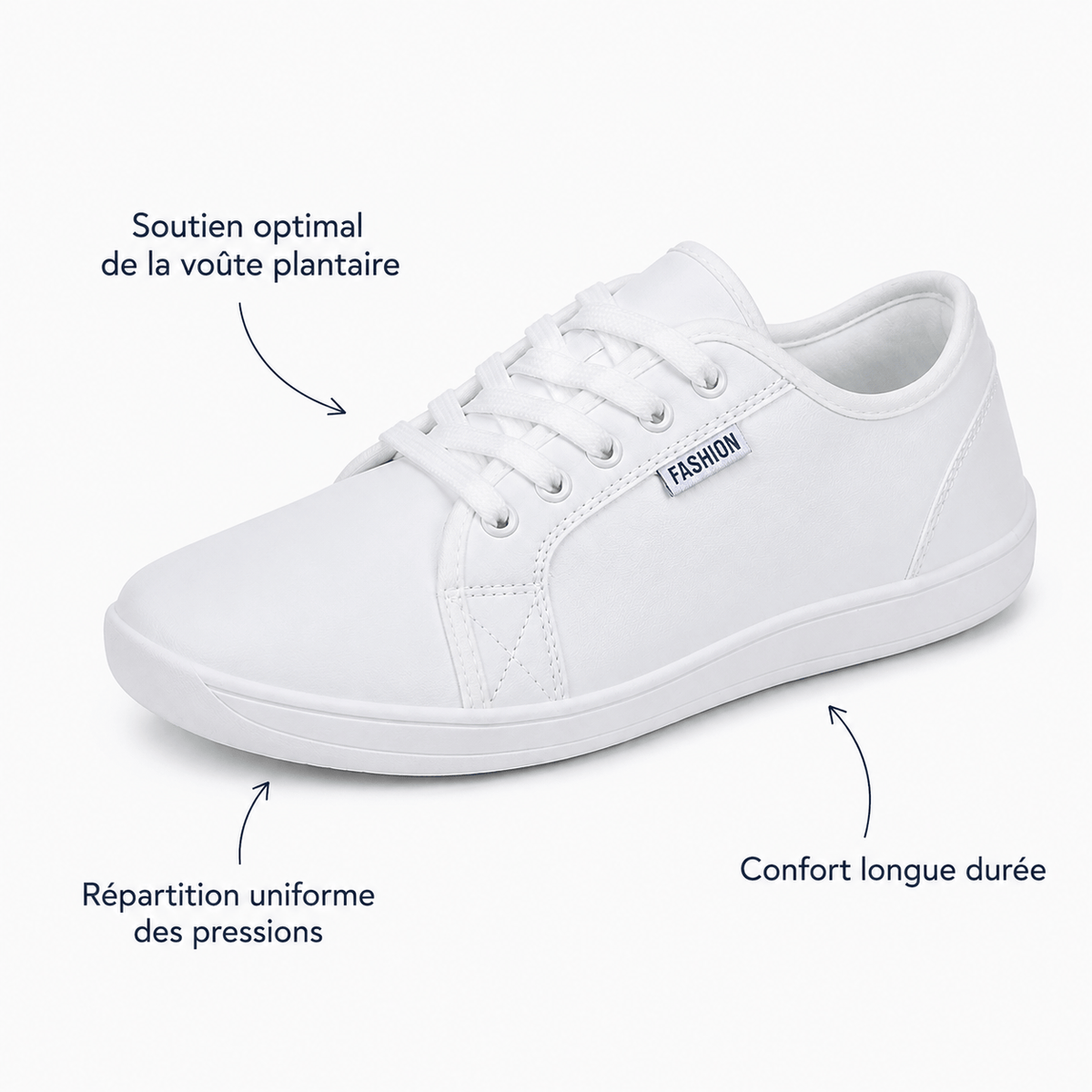 Podelya Chaussures Pied Large Barefoot